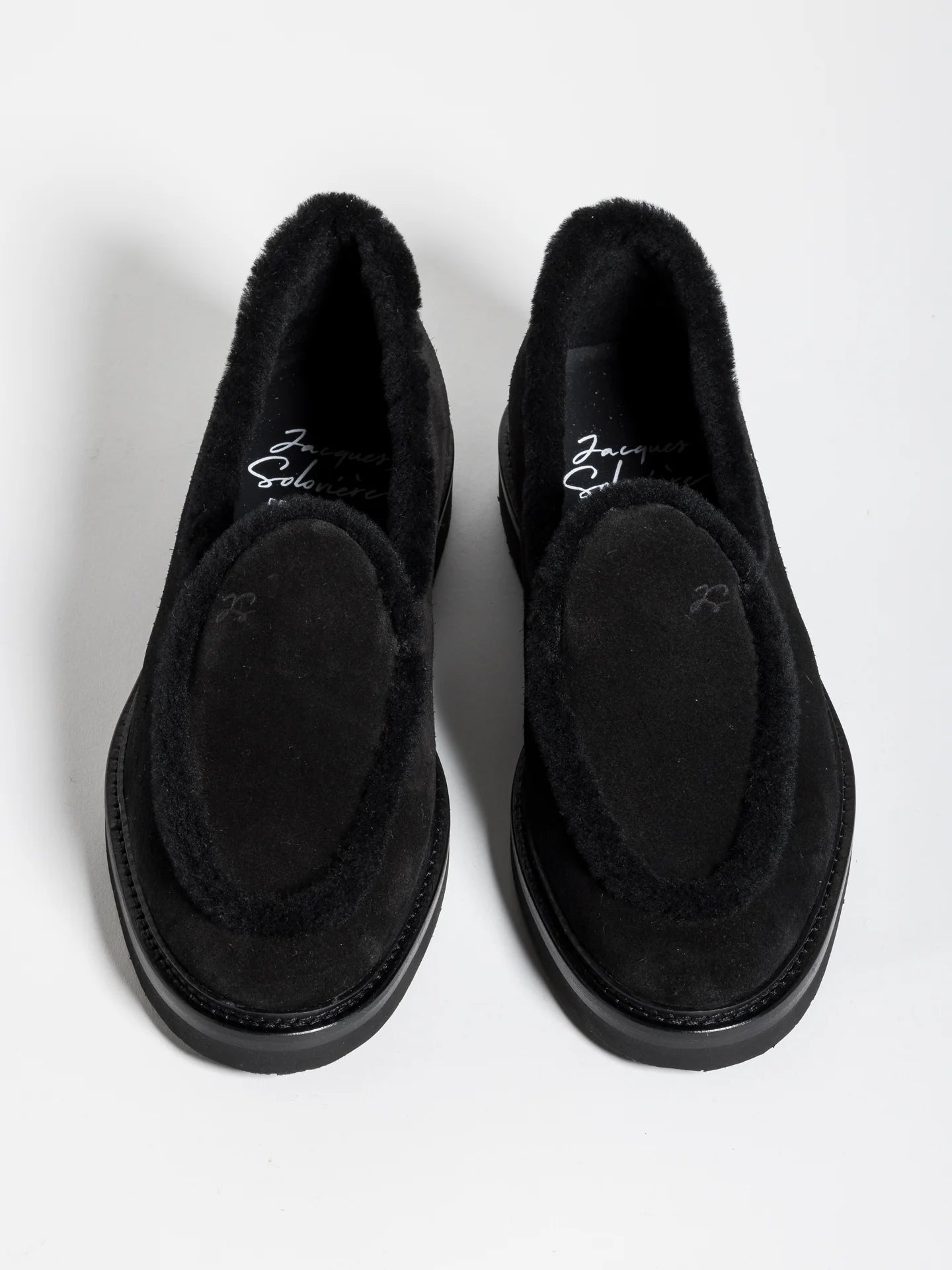 ALEXIS BLACK SHEARLING