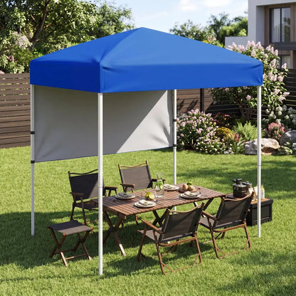 6 x 4-Foot Pop-Up Canopy  UPF 50+ Sun-Shade Tent with Quick-Setup Design & Half Sidewall