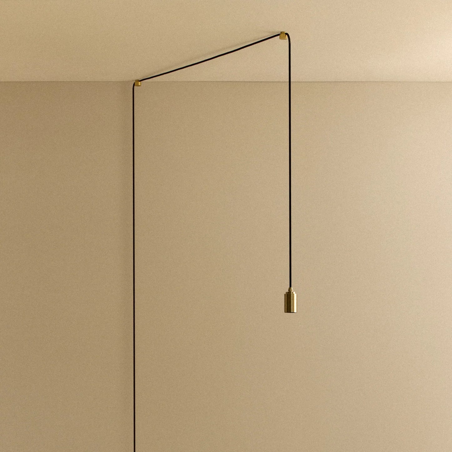 Plug-In Pendant in Brass