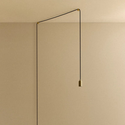 Plug-In Pendant in Brass