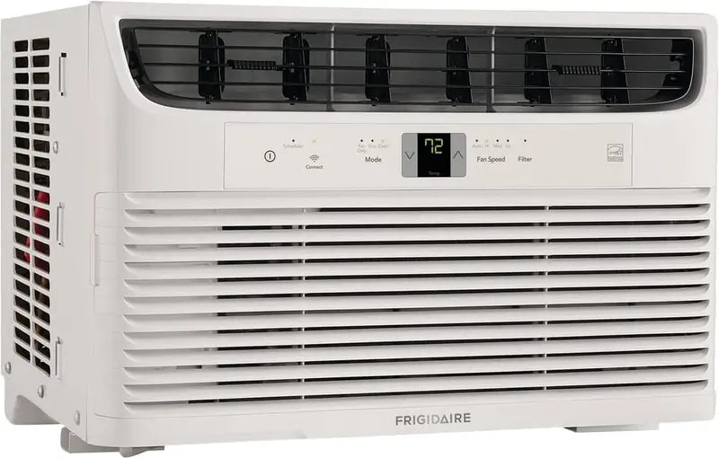 5000 BTU Quiet Window Air Conditioner  250 Sq Ft Cooling, 2 Fan Speeds, Auto-Restart, White Finish