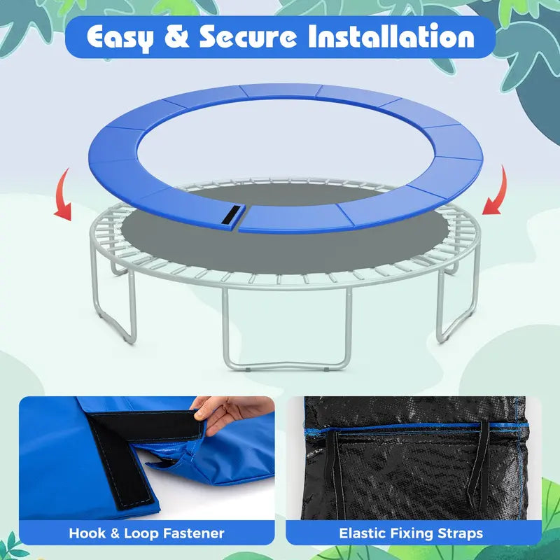 Hole-Free Trampoline Pad Replacement  Universal Fit for Pole-Based Frames