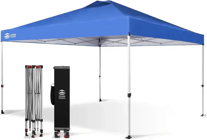 10×10 One-Click Pop-Up Awning  Silver-Coated Sunshade Canopy for Beach, Picnic & Outdoor Events