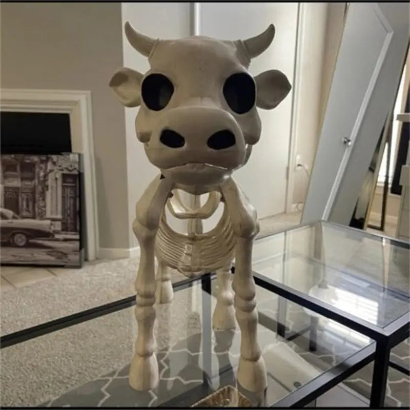2023 Cow Skeleton Prop  Realistic Halloween Yard Decoration