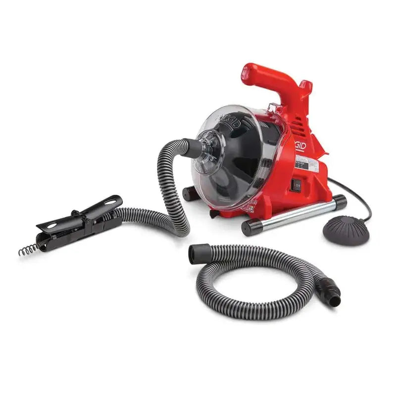 RIDGID PowerClear Drain Snake  120V Heavy-Duty Auger for Sinks, Showers &amp; Tubs (Model 55808)