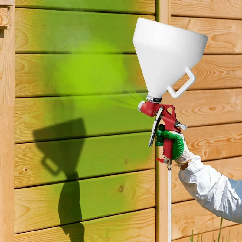 1.45-Gallon Drywall Texture Sprayer  Air-Powered Gun with Three Interchangeable Nozzles (4.0mm/6.0mm)