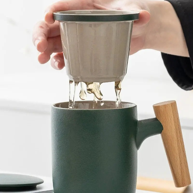 Zonema Sora Frosted 350ml Ceramic Mug  Soft-Touch Minimalist Design