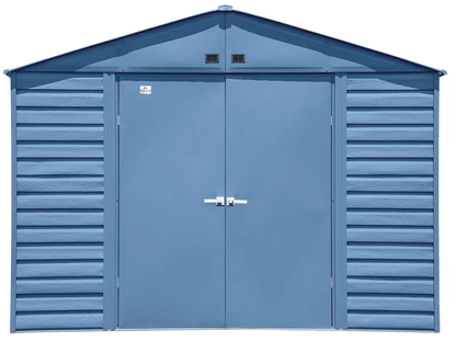 Arrow Select Steel Storage Shed, 10×14, Blue Grey