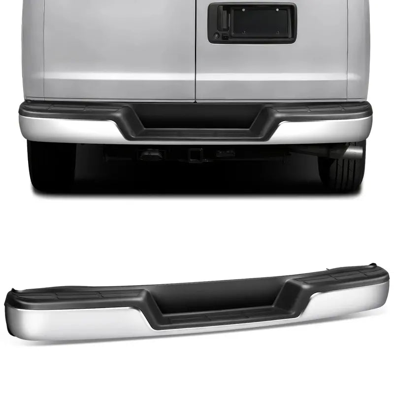 Chevrolet Express & GMC Savana Rear Step Bumper  Chrome Finish, Fits 19962023 1500/2500/3500 Vans