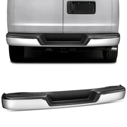Chevrolet Express & GMC Savana Rear Step Bumper  Chrome Finish, Fits 19962023 1500/2500/3500 Vans