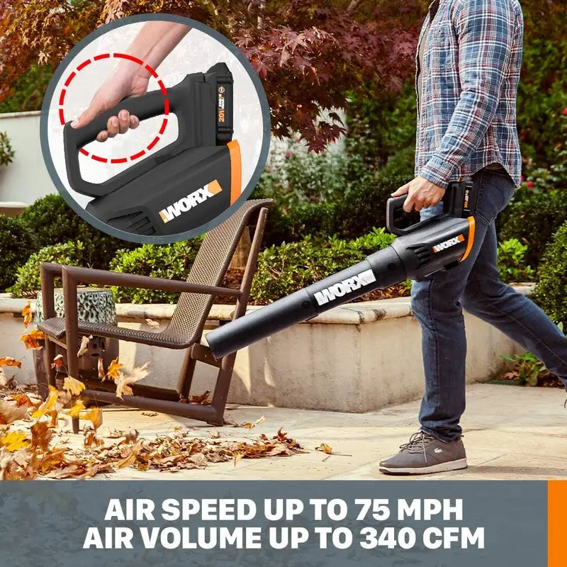 WORX GT Revolution 12″ Cordless String Trimmer & Turbine Leaf Blower  20V Power Share Kit with Batteries & Charger