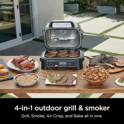 OG701 7-in-1 Electric Pellet Grill & Smoker  Portable All-in-One Outdoor Cooking System