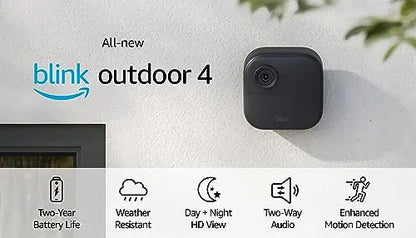 All-new Blink Outdoor 4 (4th Gen)   Wire-free Smart Security Camera, Two-Year Battery Life