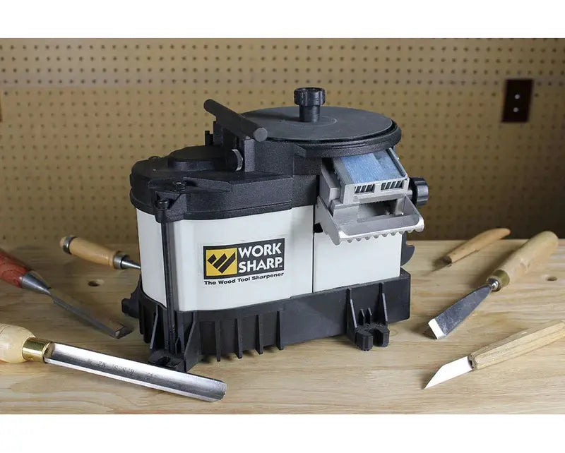 WS3000 Woodworking Tool Sharpener  Precision Benchtop System for Chisels, Plane Irons, and Edge Tools