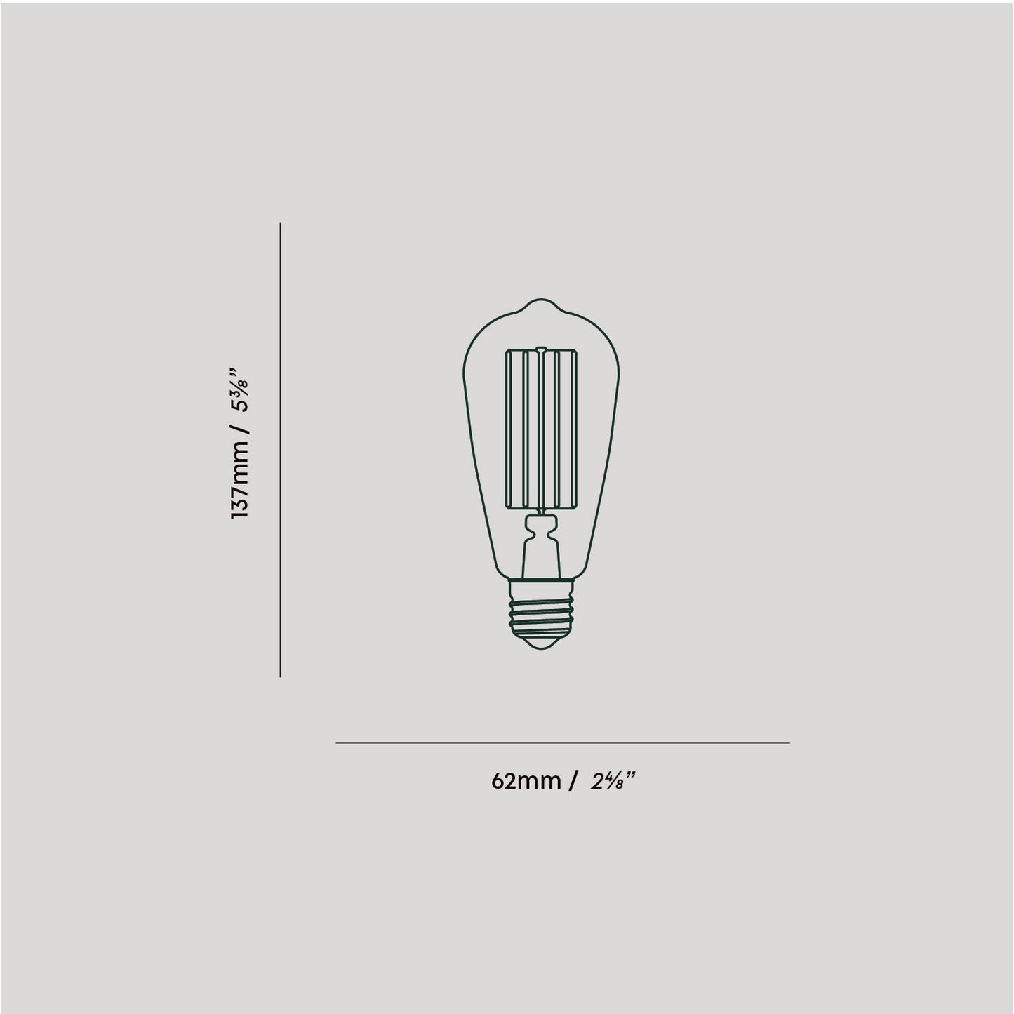 Squirrel Cage Plug-In Pendant in Graphite