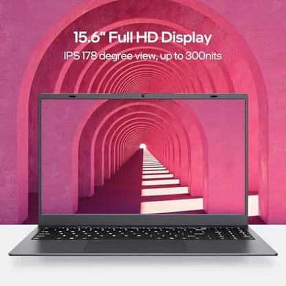 Lightweight 15.6-Inch Windows 11 Laptop  16GB RAM, 512GB SSD, Intel N5095, FHD IPS Display