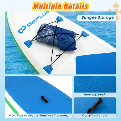 11-Foot All-in-One Inflatable Stand-Up Paddle Board  Features Waterproof Phone Pouch
