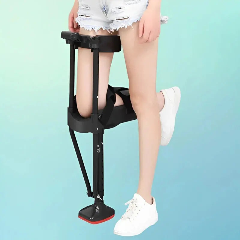 Hands-Free Knee Crutch  Ergonomic Weight-Bearing Mobility Aid with Adjustable Height and Padded Support