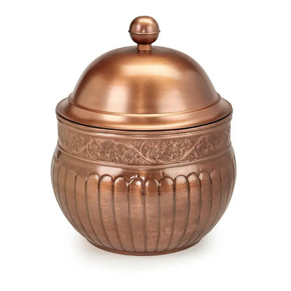Good Directions La Jolla Hose Pot with Lid, Copper Finish  Holds 150 ft. Hose