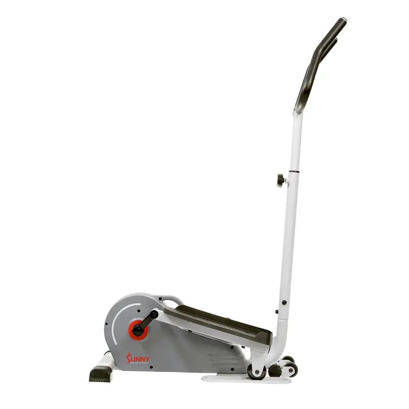 Sunny Health & Fitness Compact Magnetic Elliptical Trainer with Adjustable Handlebars, 8 Resistance Levels, SF-E3988