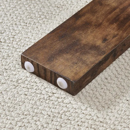 Contemporary Rectangle Coffee Table  Glass-Topped Living Room Side Table with Wooden Legs, Ideal for Waiting Areas