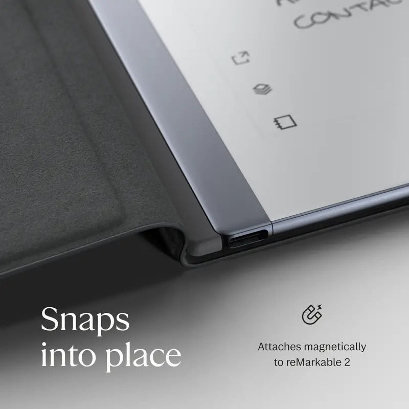 reMarkable 2 Paper Tablet  10.3¡å E-Ink Display with Marker Plus &amp; Polymer Weave Folio (Gray)