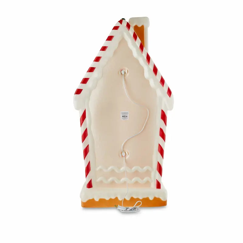 Holiday Time Light-Up 36-Inch Blow-Mold Gingerbread House Outdoor Decoration