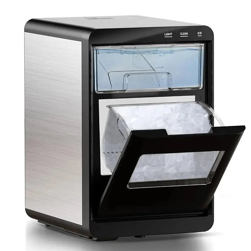 Automatic Cube Ice Maker with Included Scoop and Storage Basket