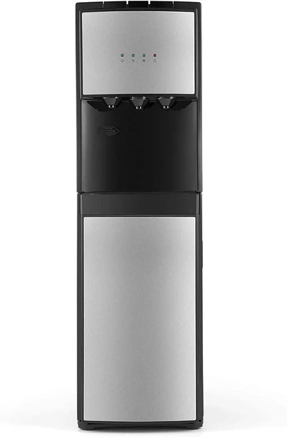 Bottom-Loading Water Dispenser  5-Gallon Hot/Cold Stainless Steel Cooler with Triple-Temp Spouts