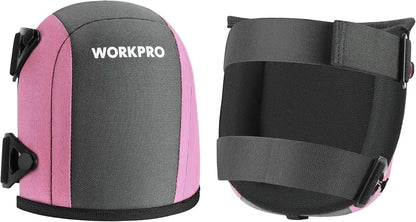 WORKPRO Foam-Padded Garden Knee Protectors — Comfortable Dual-Pad Design, Pink Ribbon Edition