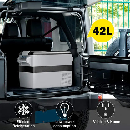 44-Quart Dual-Zone Portable Fridge/Freezer for Cars, RVs, and Campers