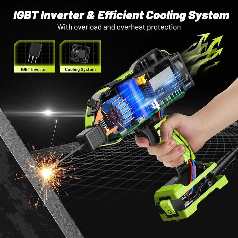 Compact 110V ARC Welder — 20120A IGBT Inverter, Portable for Home & Pro Repairs (Includes Auto-Darkening Goggles)
