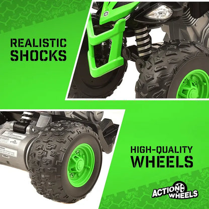 Yamaha 12V Raptor ATV Ride-On  Kids’ Powered Vehicle (Ages 3+), 5 MPH Max Speed