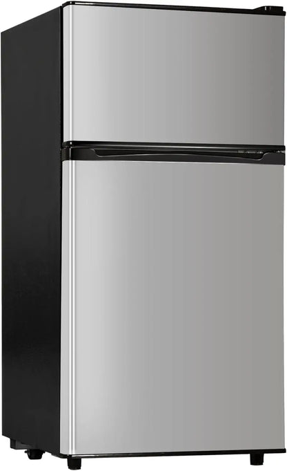 Manastin 4.5 cu. ft. Two-Door Mini Fridge  Office & Kitchen Compact Refrigerator