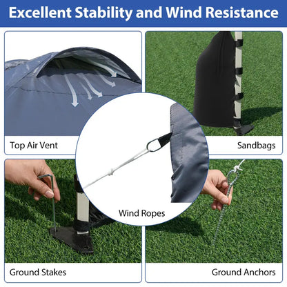 10 x 10 Foot Portable Canopy Tent  Includes One Sidewall & Wheeled Storage Bag