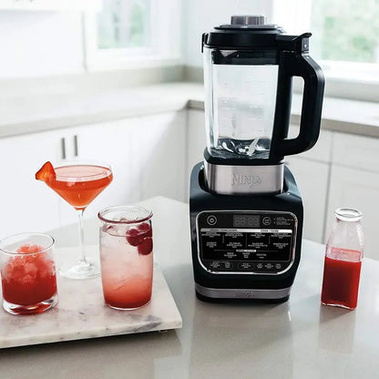 Ninja Foodi Cold & Hot Blender  64 oz Nonstick Glass Pitcher with 1400 Peak Watts for Smoothies and Hot Soups