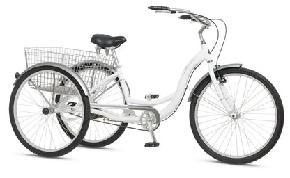 Schwinn Meridian Adult Tricycle  26-Inch Cruiser with Low-Step Frame, Wide Seat, and Rear Folding Basket