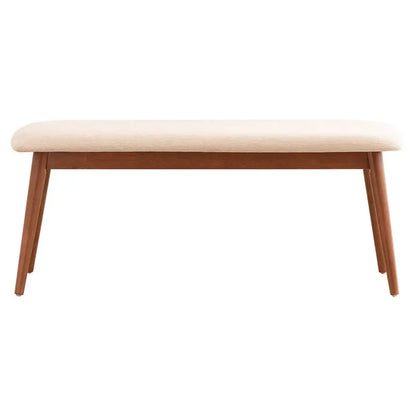 Weston Home Chelsea Upholstered Bench, Beige