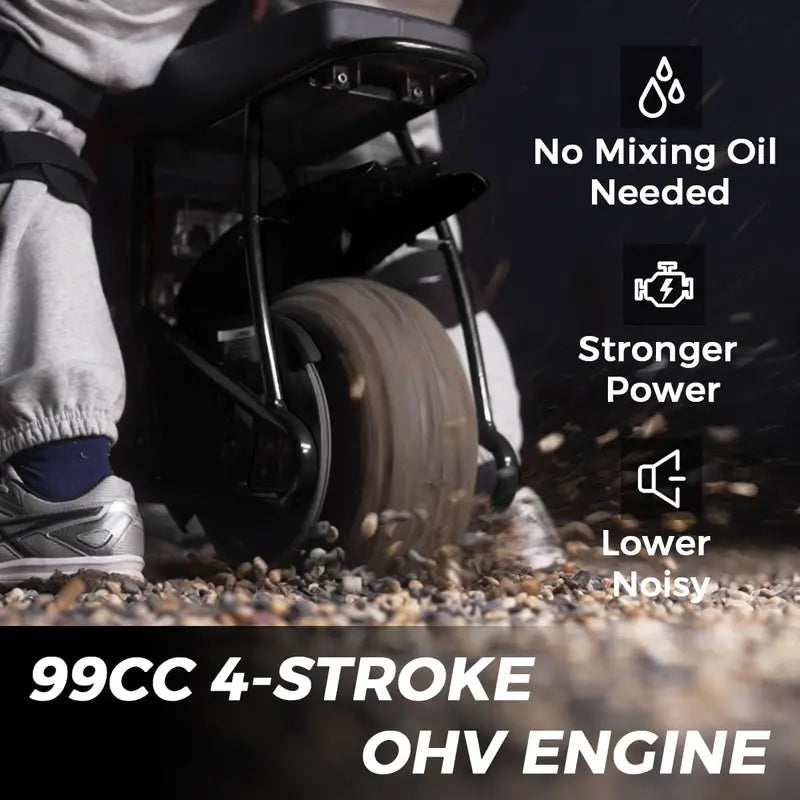 GMB100 99cc Mini Dirt Bike  4-Stroke Trail Bike for Teens & Adults, 24 mph Top Speed, 185 lb Weight Capacity