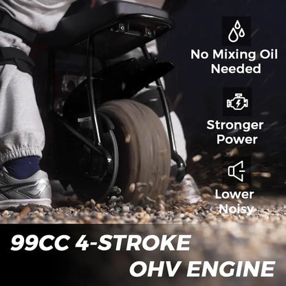 GMB100 99cc Mini Dirt Bike  4-Stroke Trail Bike for Teens & Adults, 24 mph Top Speed, 185 lb Weight Capacity