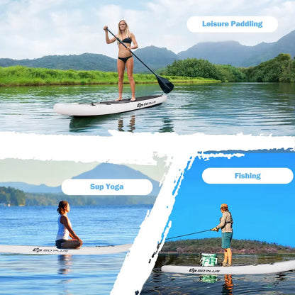 All-in-One Inflatable SUP Board with Telescoping Paddle and Carry Bag