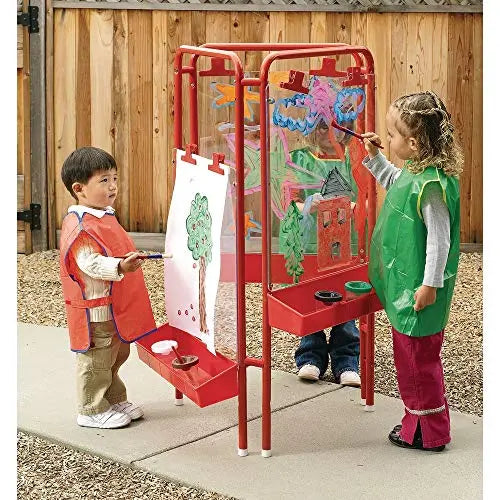 Colorations 3-Position Acrylic Panel Easel  Adjustable Indoor/Outdoor Drawing Stand