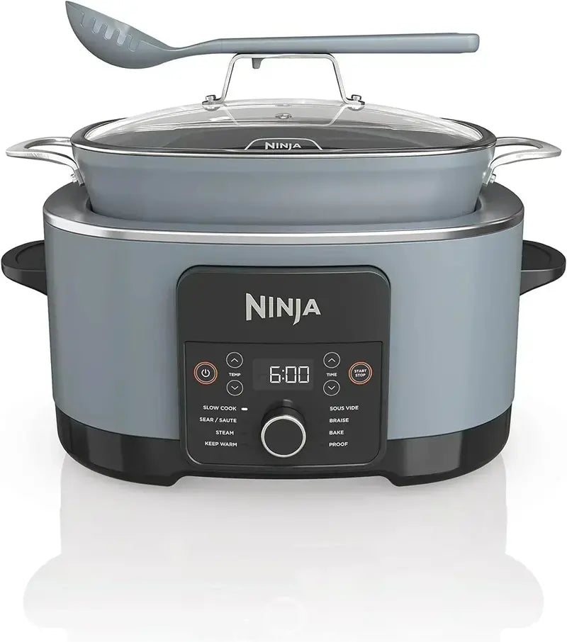 Ninja Slow Cooker 8.5QT  Dutch Oven Style Multi-Cooker with Steam Lid and Integrated Spoon