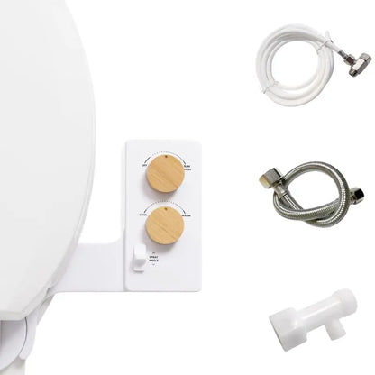 Non-Electric Bidet Seat Attachment  Manual Water Pressure Control, No Installation Tools Required