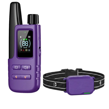 Remote-Controlled Dog Training Collar with Customizable Fit