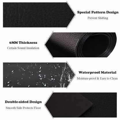 Premium Thick Treadmill Mat  36″ x 78″ High-Density Waterproof PVC for Hardwood Floors