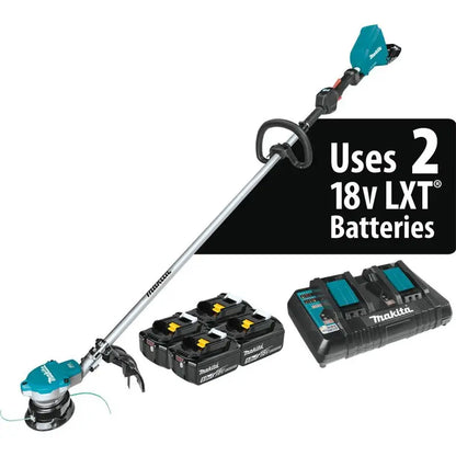 Makita 18V X2 (36V) LXT Lithium-Ion Brushless Cordless String Trimmer Kit with 4 Batteries (5.0Ah) XRU15PT1 from Makita