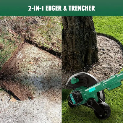 Makita 18V-Compatible Cordless Lawn Edger  2-in-1 Edging & Trenching Tool for Landscaping