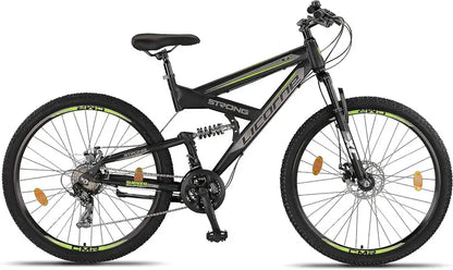 Licorne Bike Strong 2D Premium Hardtail Mountain Bike  Aluminum Frame, 21-Speed Drivetrain