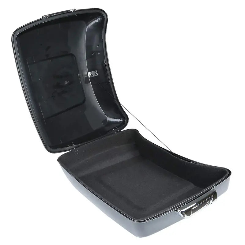 TCT-MOTORPARTS Chopped Tour Pack Trunk with Backrest and Mounting Rack for Motorcycles